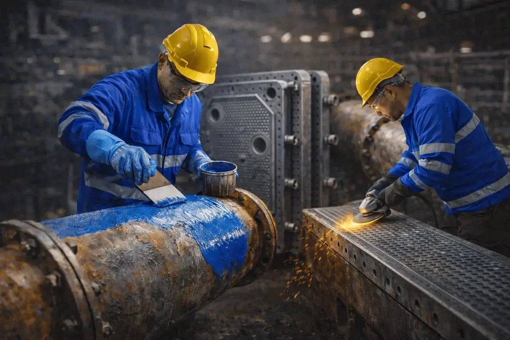 Reparación de placas de filtros prensa y recubrimientos industriales